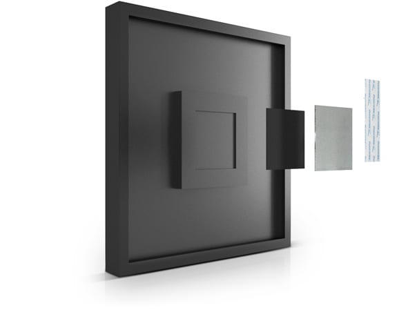 Frame dimension magnetic hanging kit