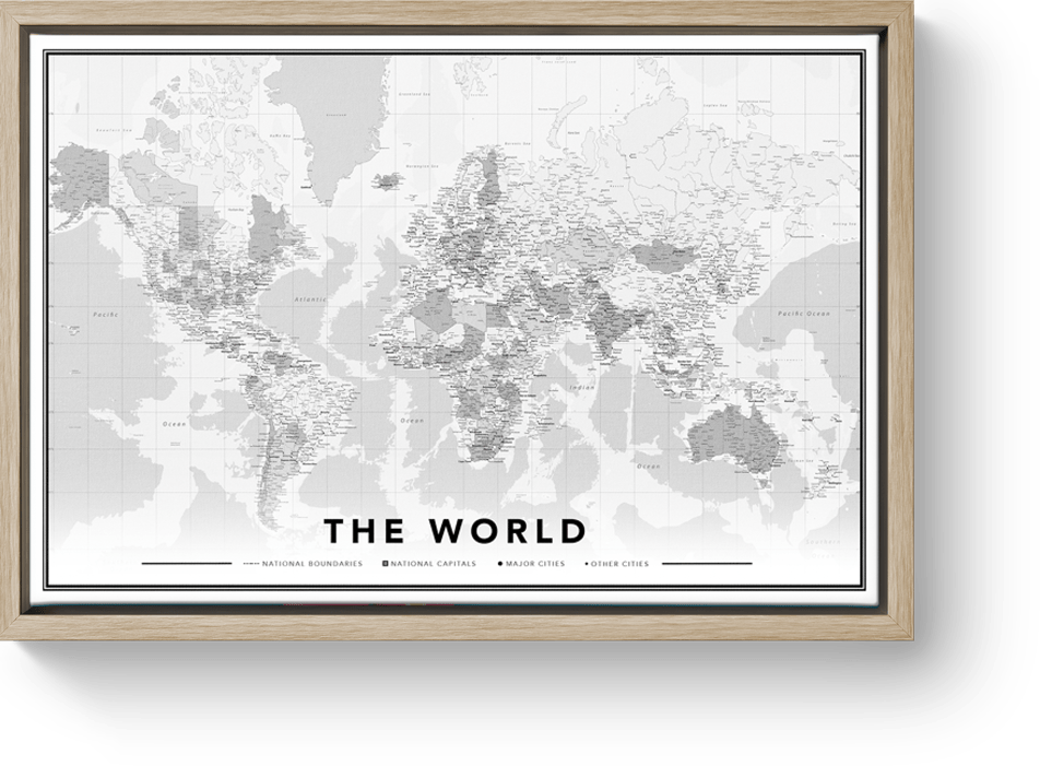 Floating frame wood