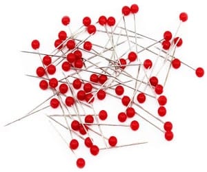 Chinchetas rojas para mapas