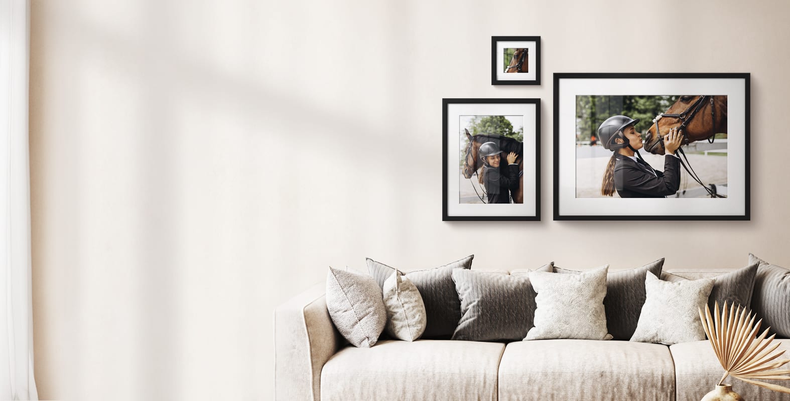 Image of a horse as a framed print