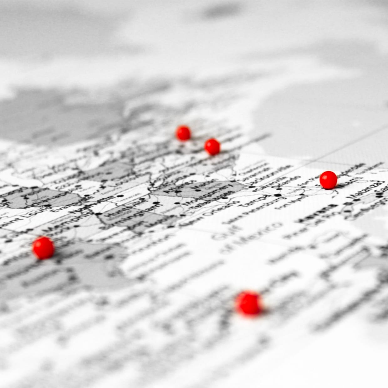 Mapa personalizado para marcar con chinchetas